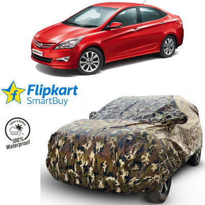 Flipkart SmartBuy Car Cover For Hyundai Fluidic Verna 4S (With Mirror Pockets)(Multicolor)