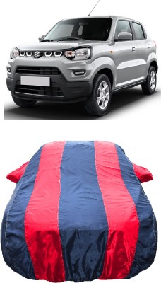 Wegather Car Cover For Maruti Suzuki S-Presso LXI Opt Petrol (With Mirror Pockets)(Red)