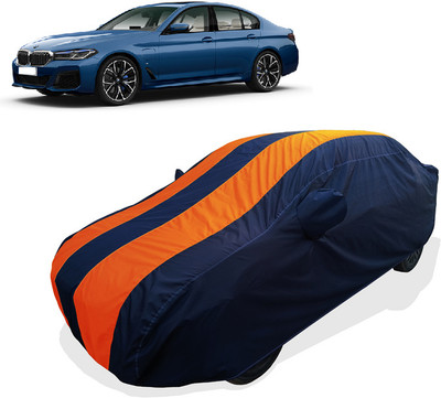 Coxtor Car Cover For BMW 5 Series (With Mirror Pockets)(Orange)