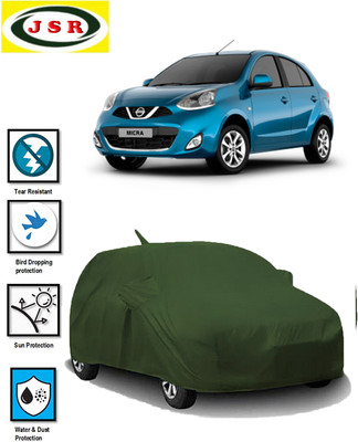 J S R Car Cover For Nissan Micra (With Mirror Pockets)(Green)