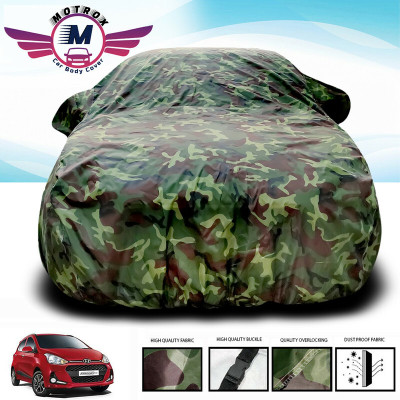 MoTRoX Car Cover For Hyundai Grand i10 (Without Mirror Pockets)(Green)