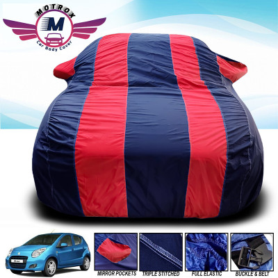 MoTRoX Car Cover For Toyota Etios Cross (With Mirror Pockets)(Red, Blue)