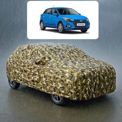 CODOKI Car Cover For Hyundai Elite i20 (With Mirror Pockets)(Yellow)