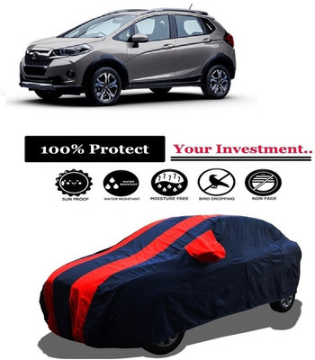Amexride Car Cover For Honda WRV i-DTEC VX (With Mirror Pockets)(Red)