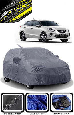 FRONCH Car Cover For Toyota Glanza V CVT (With Mirror Pockets)(Grey)