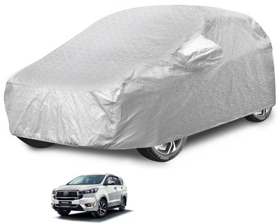MOCKHE Car Cover For Toyota Innova Crysta (With Mirror Pockets)(Silver)