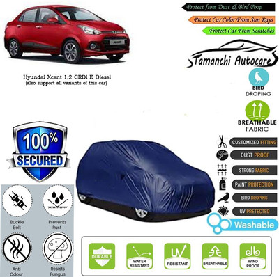 Tamanchi Autocare Car Cover For Hyundai Xcent 1.2 CRDi E Diesel(Blue)