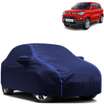 Autohaux Car Cover For Maruti Suzuki S-Presso LXI Opt Petrol (With Mirror Pockets)(Blue)