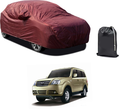 PAGORA Car Cover For Tata Sumo Grande MKII EX Turbo BSIII (With Mirror Pockets)(Maroon)