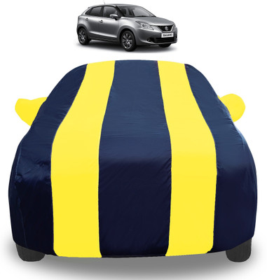 Auto Hub Car Cover For Maruti Suzuki Baleno (With Mirror Pockets)(Yellow)