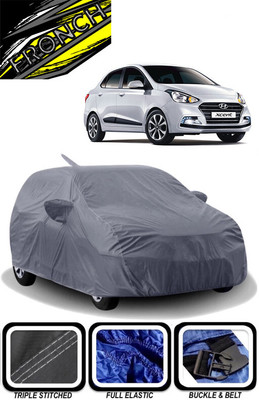FRONCH Car Cover For Hyundai Xcent (With Mirror Pockets)(Grey)
