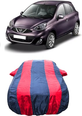 Wegather Car Cover For Nissan Micra Diesel XL Optional (With Mirror Pockets)(Red)