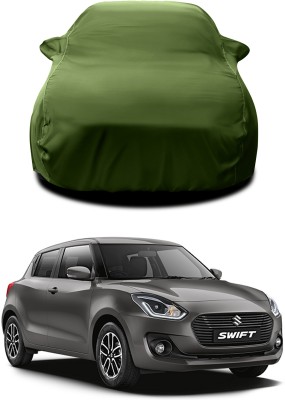 HEDWING Car Cover For Maruti Suzuki Swift, Swift AMT VDI, Swift AMT VDI Diesel, Swift AMT VXI, Swift AMT VXI Petrol, Swift AMT ZDI, Swift AMT ZDI Diesel, Swift AMT ZDI Plus Diesel, Swift AMT ZXI, Swift AMT ZXI Petrol, Swift AMT ZXI Plus Petrol (With Mirror Pockets)(Green)