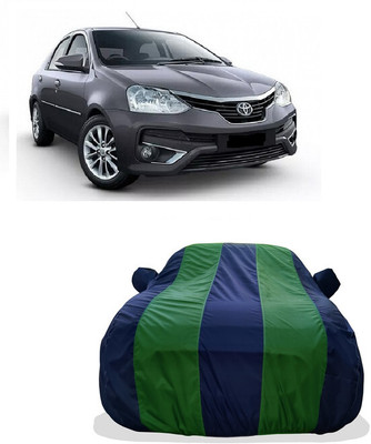 Tricway Car Cover For Toyota Platinum Etios 1.5 V (With Mirror Pockets)(Green)