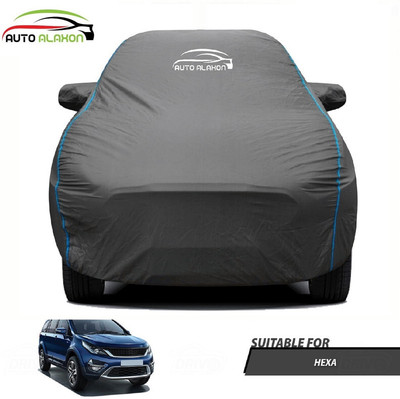 AUTO ALAXON Car Cover For Tata Hexa (With Mirror Pockets)(Black)
