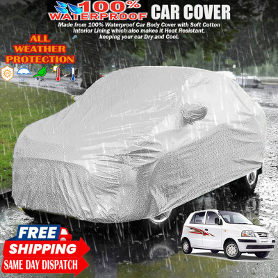 Tamanchi Autocare Car Cover For Hyundai Santro Xing(Silver)