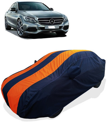 Coxtor Car Cover For Mercedes Benz C-Class C220 CGI Avantgarde (With Mirror Pockets)(Orange)