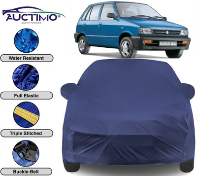 AUCTIMO Car Cover For Maruti Suzuki 800 (With Mirror Pockets)(Blue)