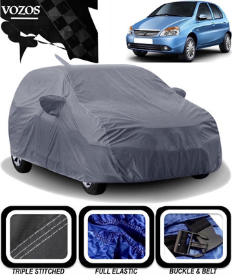 VOZOS Car Cover For Tata Indica (With Mirror Pockets)(Grey)