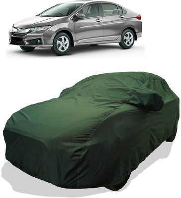 Coxtor Car Cover For Honda City i DTec VX (With Mirror Pockets)(Gold)