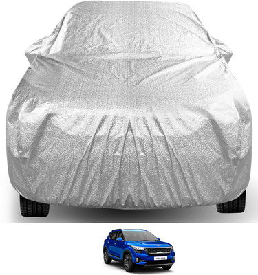 Auto Hub Car Cover For Kia SELTOS (With Mirror Pockets)(Multicolor)