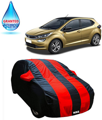 RRZ Car Cover For Tata Altroz (With Mirror Pockets)(Black, Red, For 2020 Models)