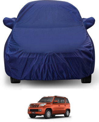 Auto Hub Car Cover For Mahindra TUV300 (With Mirror Pockets)(Blue)