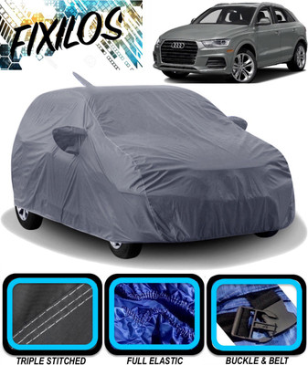 FIXILOS Car Cover For Audi Q3 (With Mirror Pockets)(Grey)