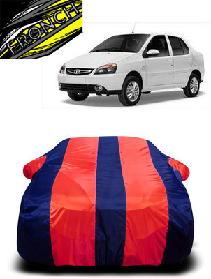 FRONCH Car Cover For Tata Indigo XL (With Mirror Pockets)(Red, Blue)