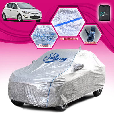 GARREGE Car Cover For Hyundai i20 Active (With Mirror Pockets)(Silver, For 2015, 2016, 2017, 2018, 2019, 2020 Models)