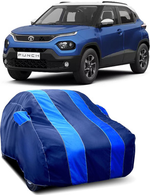 Duffel Car Cover For Tata Punch, Punch EV, Universal For Car (With Mirror Pockets)(Blue)