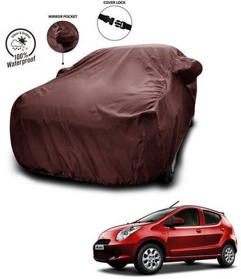 ANTHUB Car Cover For Maruti Suzuki Alto 800 (With Mirror Pockets)(Maroon)