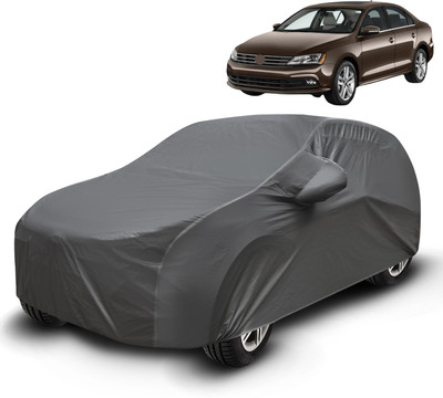 Auto Hub Car Cover For Volkswagen Jetta (With Mirror Pockets)(Grey)