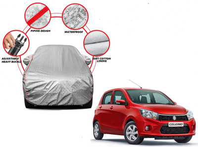 Auto Oprema Car Cover For Maruti Suzuki Celerio (With Mirror Pockets)(Silver)