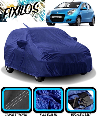 FIXILOS Car Cover For Maruti Suzuki A-Star (With Mirror Pockets)(Blue)