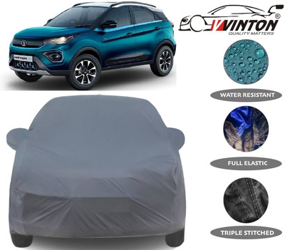 V VINTON Car Cover For Tata Nexon EV (With Mirror Pockets)(Grey)