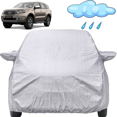 Autofact Car Cover For Ford Endeavour (With Mirror Pockets)(Silver, For 2016 Models)
