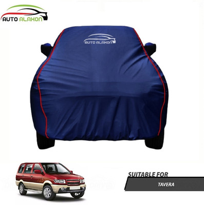 AUTO ALAXON Car Cover For Chevrolet Tavera (With Mirror Pockets)(Blue)