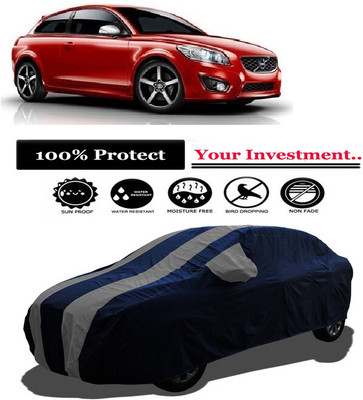 Amexride Car Cover For Volvo C30 D5 (With Mirror Pockets)(Grey)