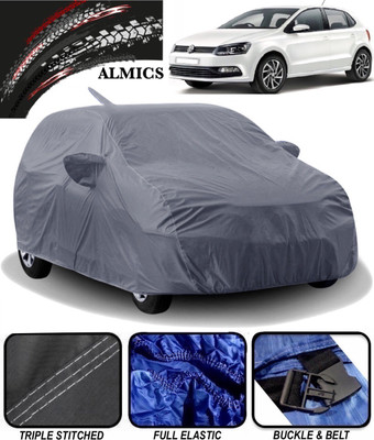 ALMICS Car Cover For Volkswagen Polo (With Mirror Pockets)(Grey)