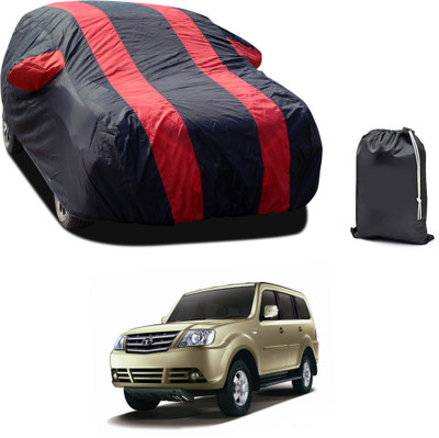 CODOKI Car Cover For Tata Sumo Grande MKII EX Turbo BSIII (With Mirror Pockets)(Red, For 2019, 2020, 2021, 2022, 2023 Models)