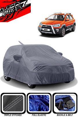 J S R Car Cover For Toyota Etios Cross (With Mirror Pockets)(Grey)