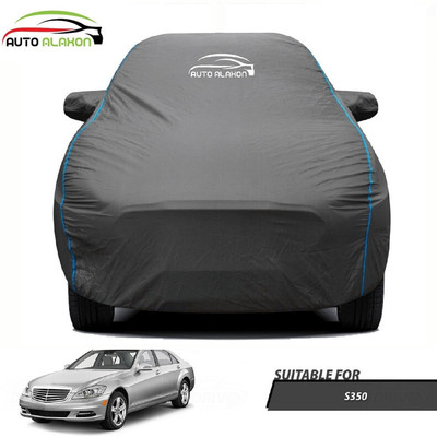 AUTO ALAXON Car Cover For Mercedes Benz S350 (With Mirror Pockets)(Black)