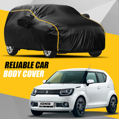 ALMICS Car Cover For Maruti Suzuki Ignis (With Mirror Pockets)(Multicolor)