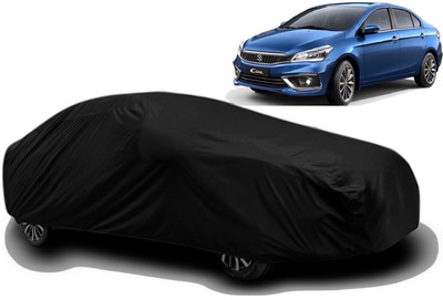 Swarish Car Cover For Maruti Suzuki Ciaz (With Mirror Pockets)(Black)