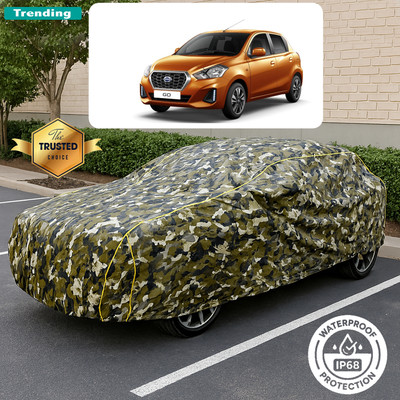 PAGORA Car Cover For Datsun Go (With Mirror Pockets)(Multicolor)