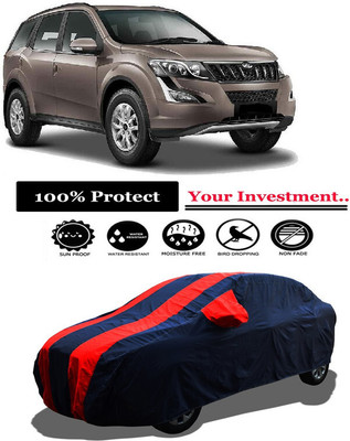 Amexride Car Cover For Mahindra XUV500 W10 2WD (With Mirror Pockets)(Red)