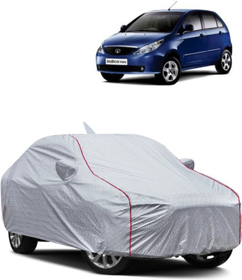 JBR Car Cover For Tata Indica Vista (With Mirror Pockets)(Silver)