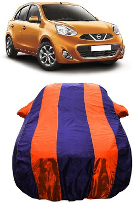 Wegather Car Cover For Nissan Micra Diesel XL (With Mirror Pockets)(Orange)