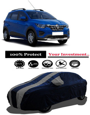 Amexride Car Cover For Renault Triber RXT (With Mirror Pockets)(Grey)
